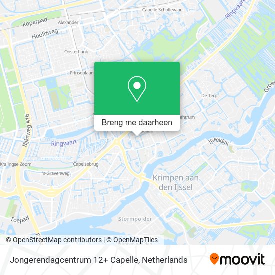 Jongerendagcentrum 12+ Capelle kaart