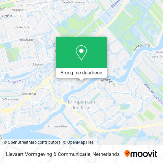 Lievaart Vormgeving & Communicatie kaart