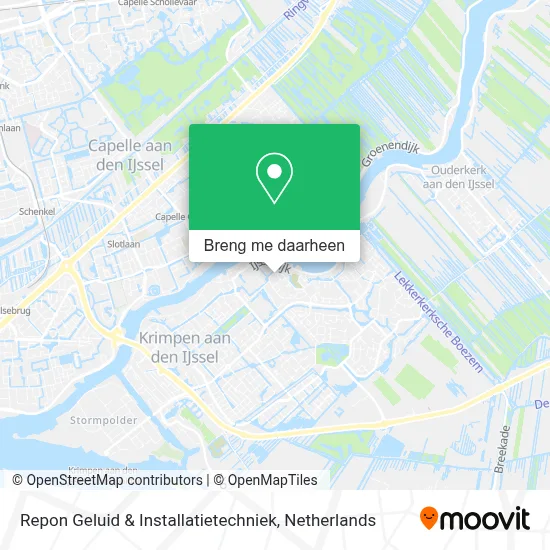 Repon Geluid & Installatietechniek kaart