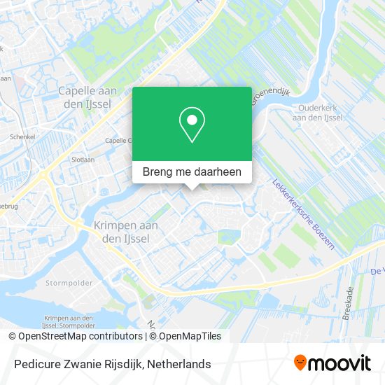 Pedicure Zwanie Rijsdijk kaart