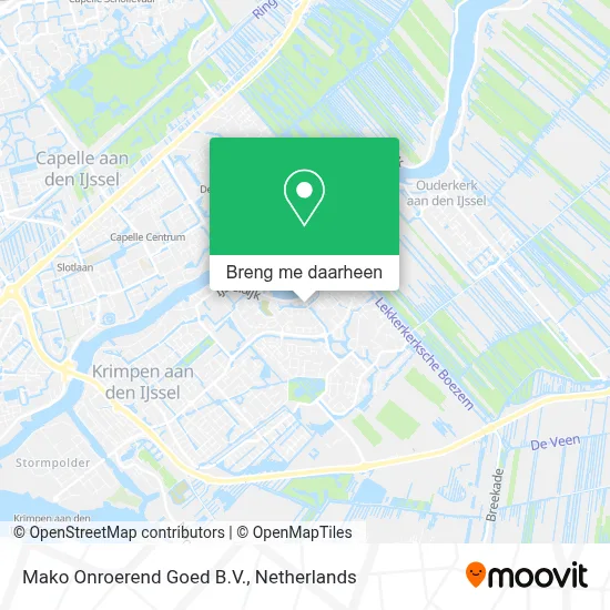 Mako Onroerend Goed B.V. kaart