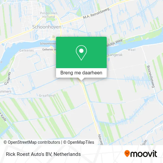 Rick Roest Auto's BV kaart