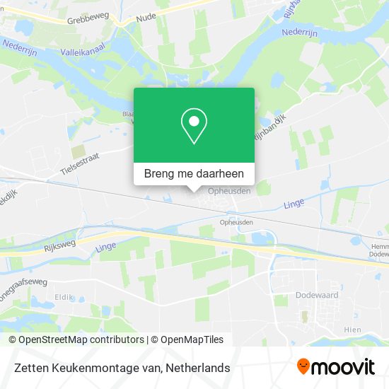 Zetten Keukenmontage van kaart