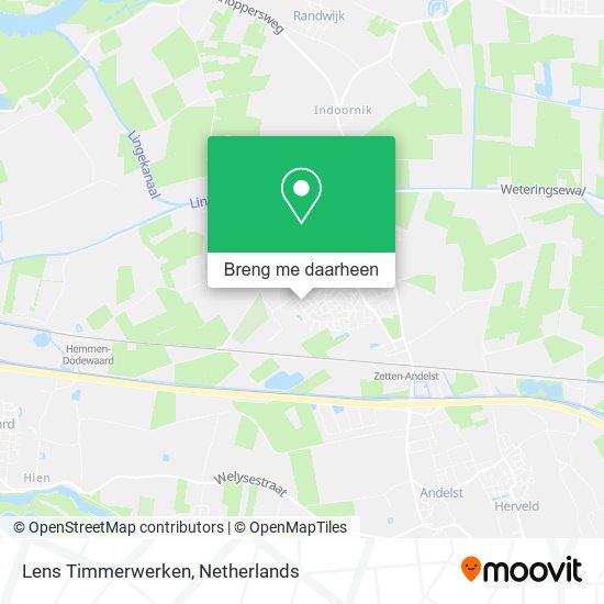 Lens Timmerwerken kaart