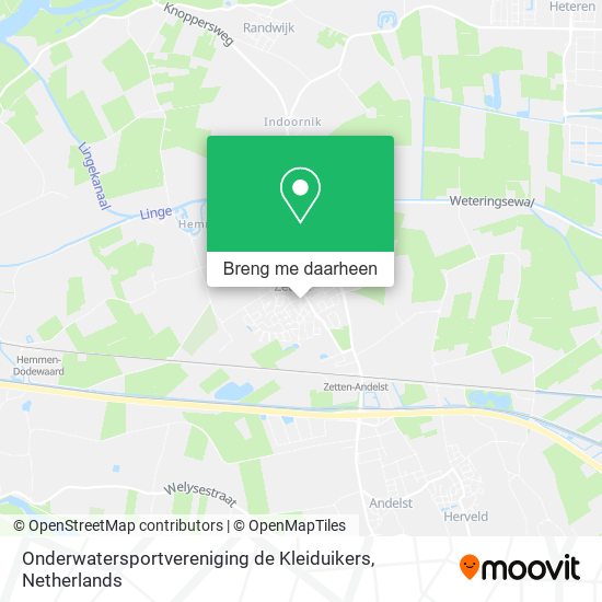 Onderwatersportvereniging de Kleiduikers kaart