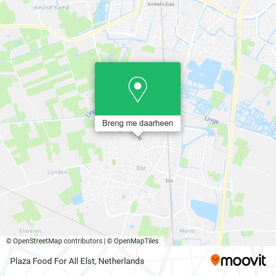 Plaza Food For All Elst kaart
