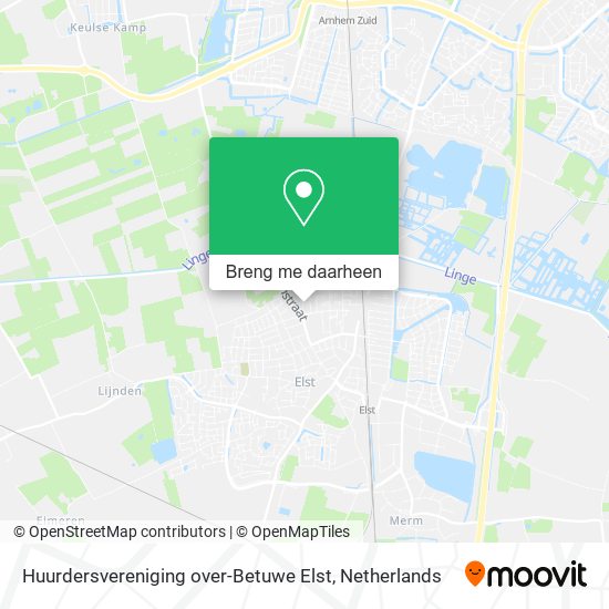 Huurdersvereniging over-Betuwe Elst kaart