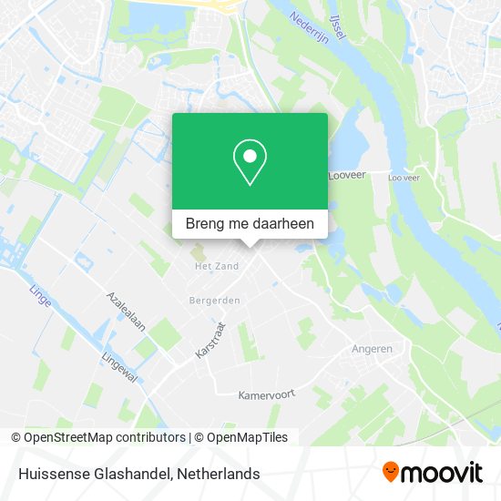 Huissense Glashandel kaart