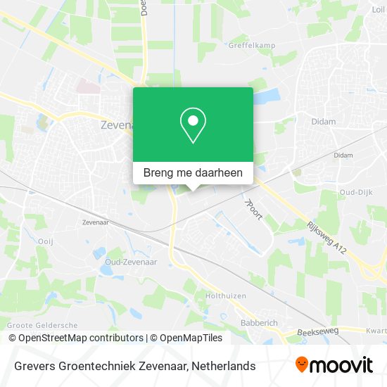 Grevers Groentechniek Zevenaar kaart