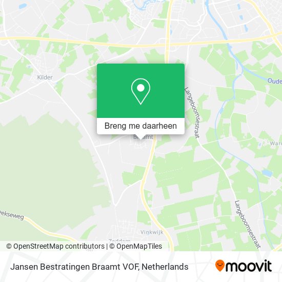 Jansen Bestratingen Braamt VOF kaart