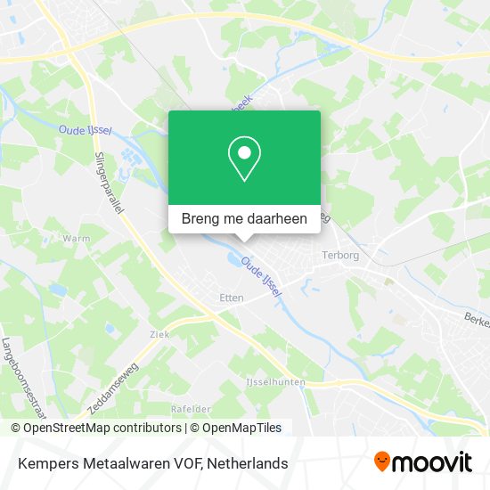 Kempers Metaalwaren VOF kaart