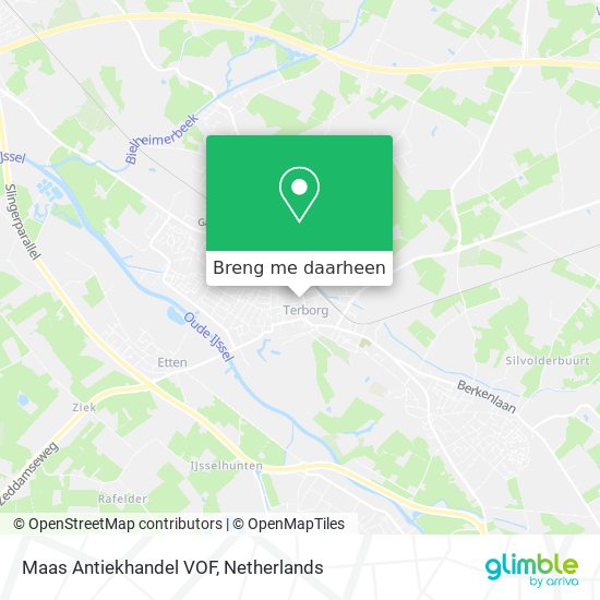 Maas Antiekhandel VOF kaart