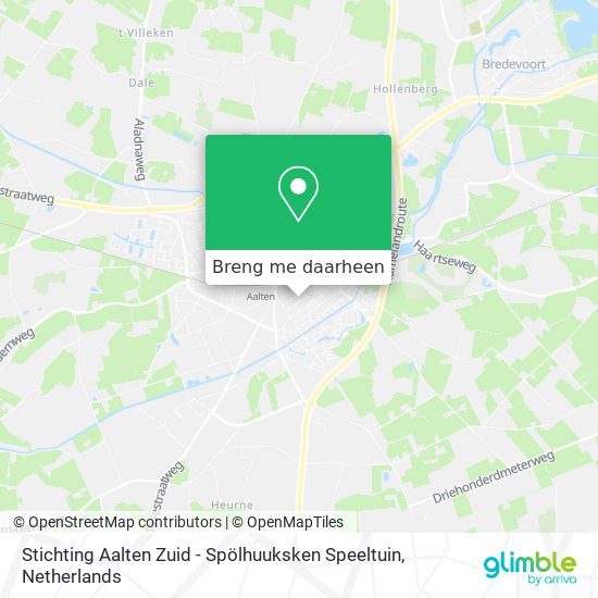 Stichting Aalten Zuid - Spölhuuksken Speeltuin kaart