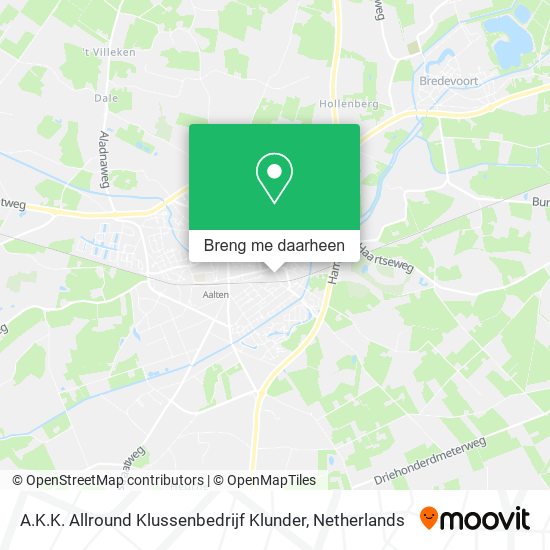 A.K.K. Allround Klussenbedrijf Klunder kaart