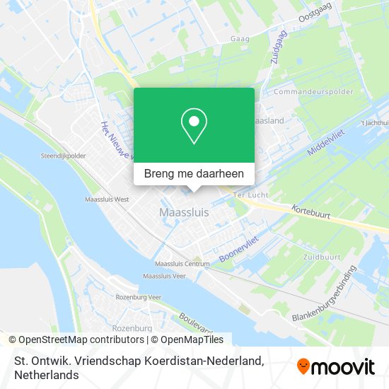 St. Ontwik. Vriendschap Koerdistan-Nederland kaart