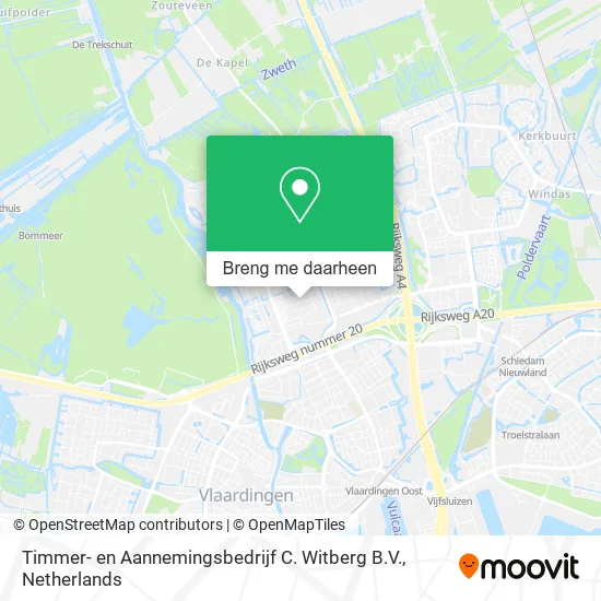 Timmer- en Aannemingsbedrijf C. Witberg B.V. kaart