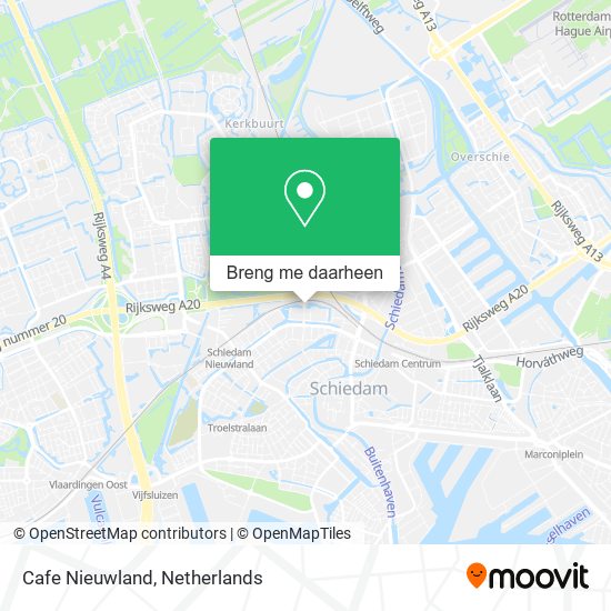 Cafe Nieuwland kaart