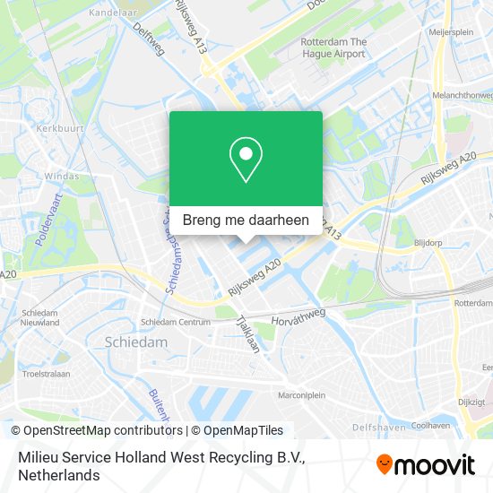 Milieu Service Holland West Recycling B.V. kaart