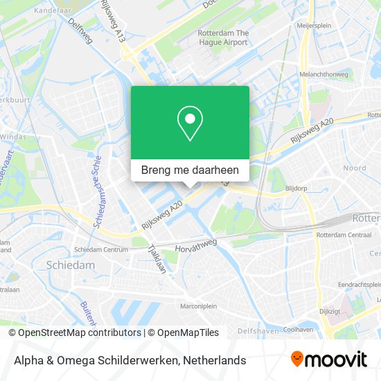 Alpha & Omega Schilderwerken kaart