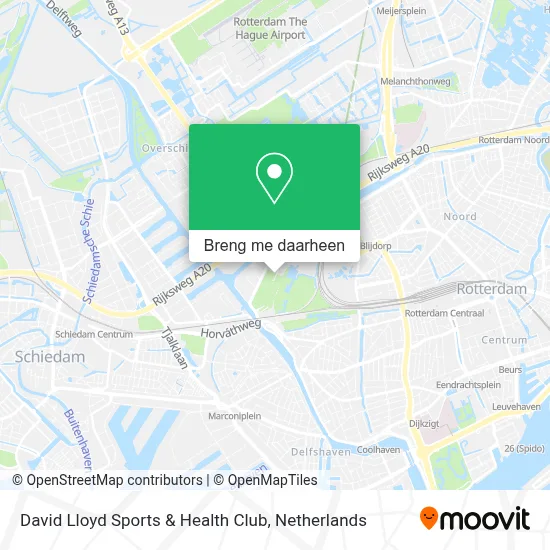 David Lloyd Sports & Health Club kaart
