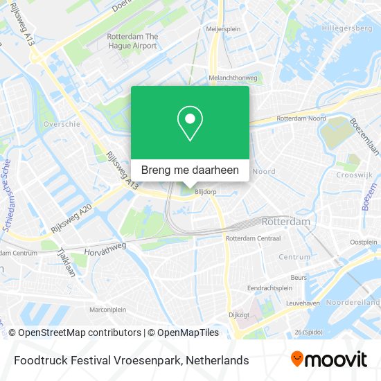 Foodtruck Festival Vroesenpark kaart