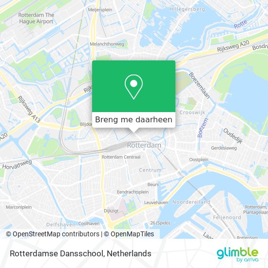 Rotterdamse Dansschool kaart