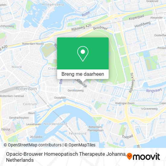 Opacic-Brouwer Homeopatisch Therapeute Johanna kaart