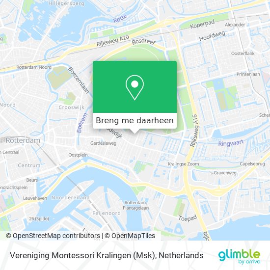 Vereniging Montessori Kralingen (Msk) kaart