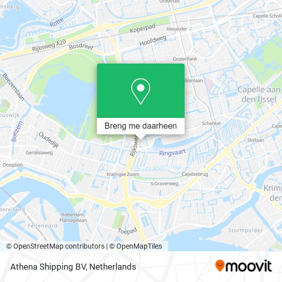 Athena Shipping BV kaart