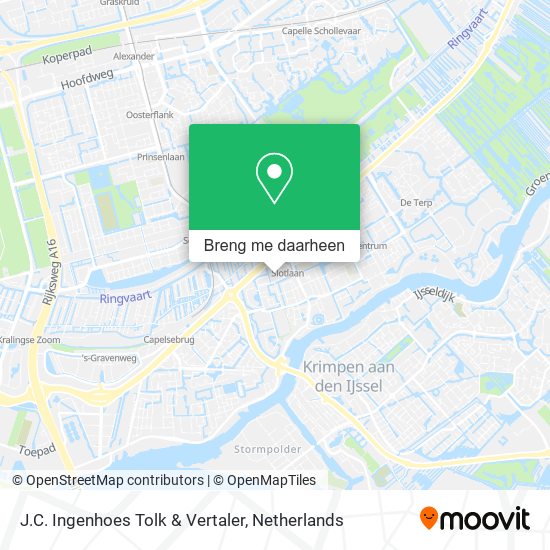 J.C. Ingenhoes Tolk & Vertaler kaart