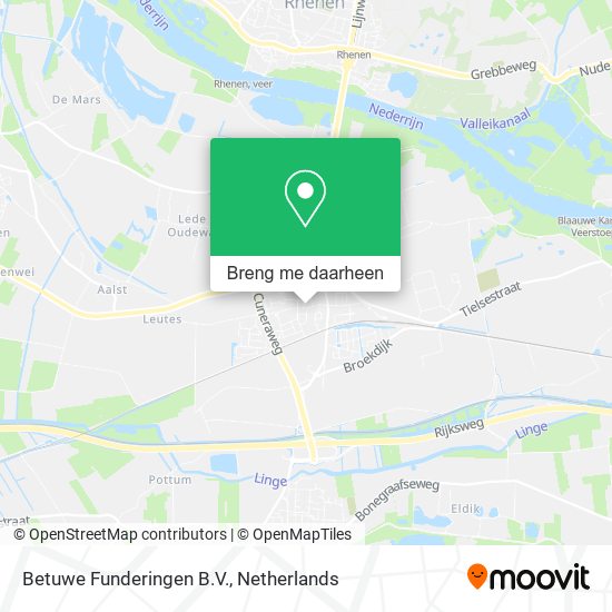 Betuwe Funderingen B.V. kaart