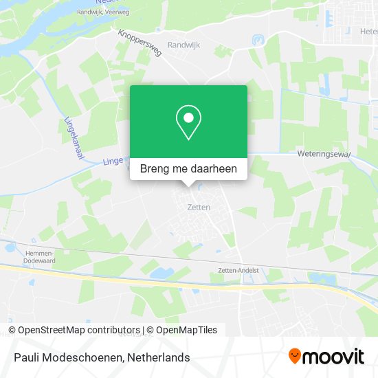 Pauli Modeschoenen kaart