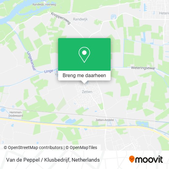 Van de Peppel / Klusbedrijf kaart