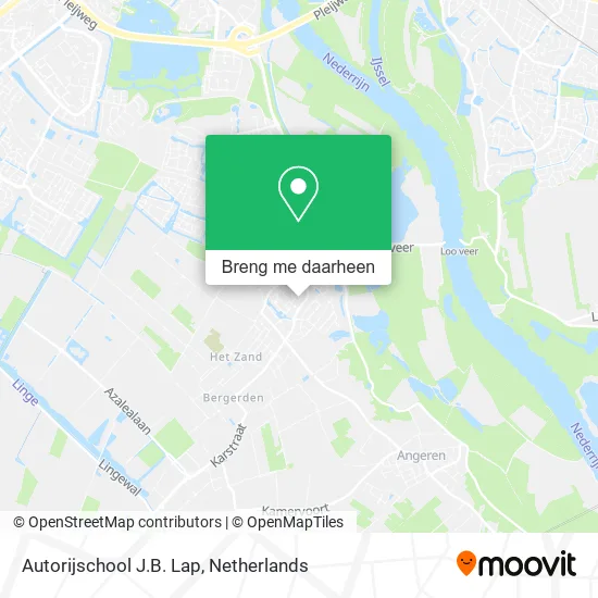 Autorijschool J.B. Lap kaart