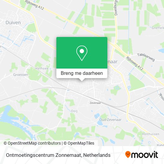 Ontmoetingscentrum Zonnemaat kaart