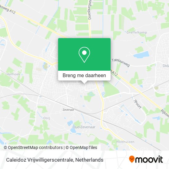 Caleidoz Vrijwilligerscentrale kaart