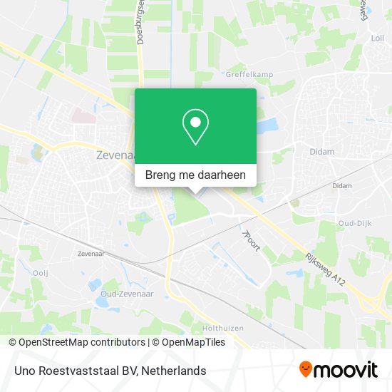 Uno Roestvaststaal BV kaart