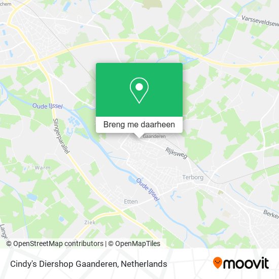 Cindy's Diershop Gaanderen kaart