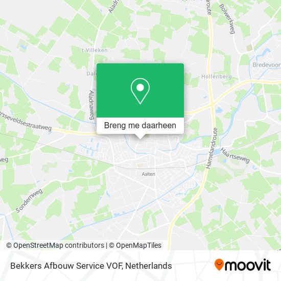 Bekkers Afbouw Service VOF kaart