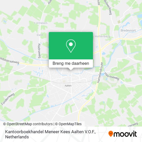 Kantoorboekhandel Meneer Kees Aalten V.O.F. kaart