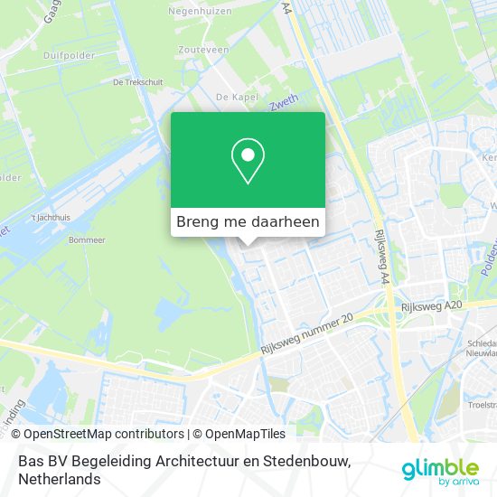 Bas BV Begeleiding Architectuur en Stedenbouw kaart