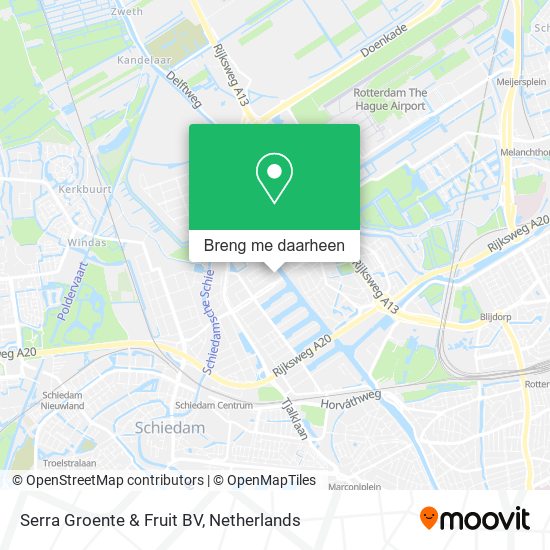 Serra Groente & Fruit BV kaart