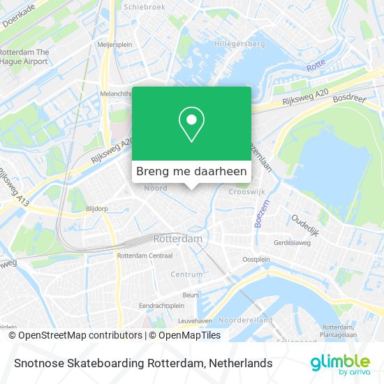 Snotnose Skateboarding Rotterdam kaart