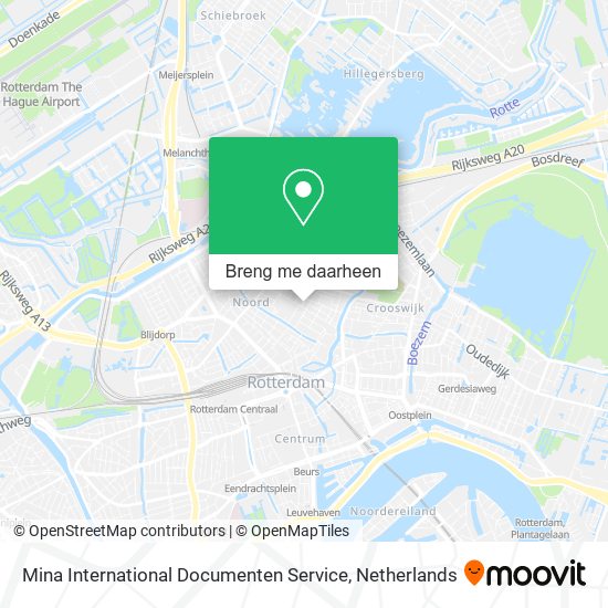 Mina International Documenten Service kaart