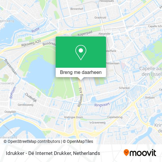 Idrukker - Dé Internet Drukker kaart