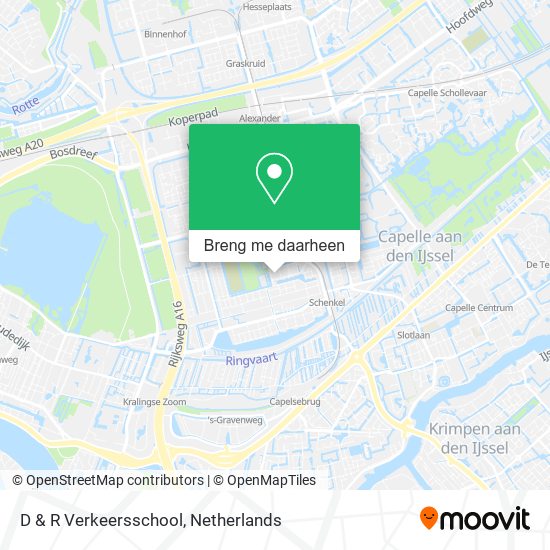 D & R Verkeersschool kaart