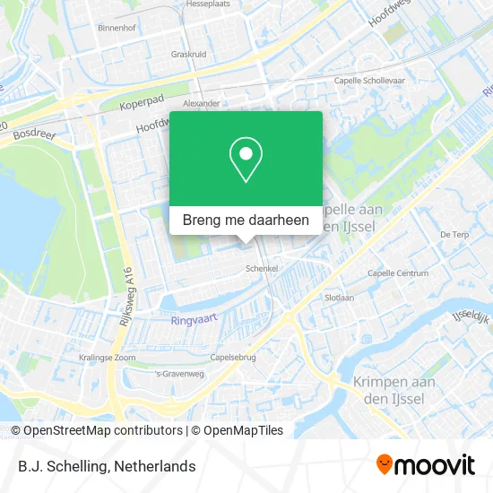 B.J. Schelling kaart