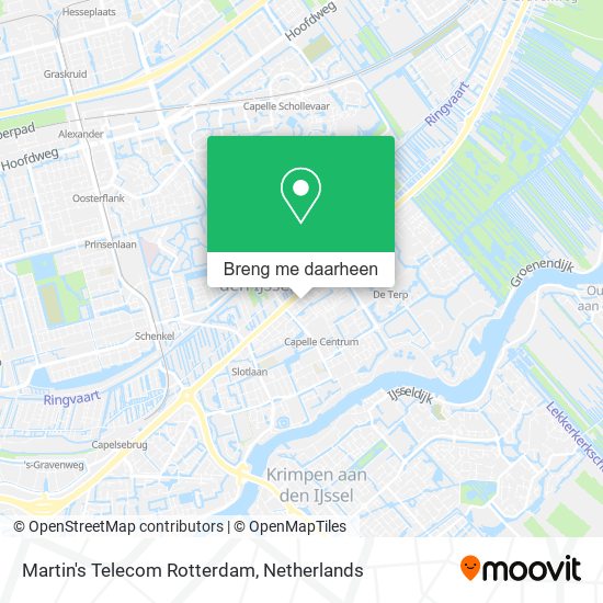 Martin's Telecom Rotterdam kaart