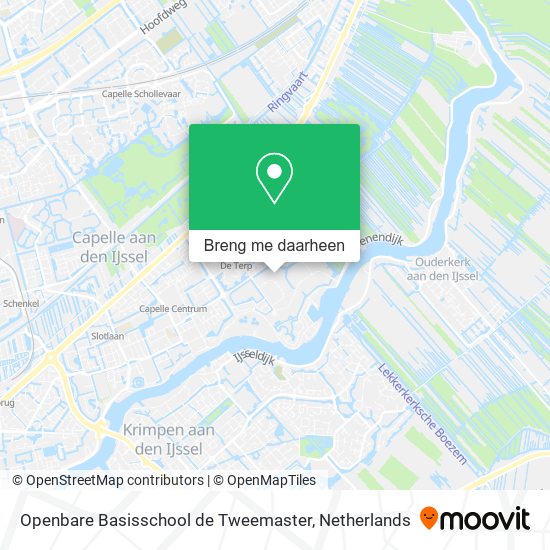 Openbare Basisschool de Tweemaster kaart