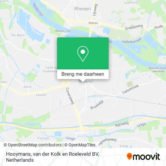 Hooymans, van der Kolk en Roeleveld BV kaart